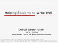 Helping Students to Write Well PowerPoint PPT Presentation
