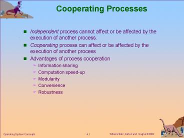 Cooperating Processes