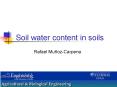 Soil water content in soils PowerPoint PPT Presentation