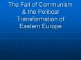 The Fall of Communism PowerPoint PPT Presentation