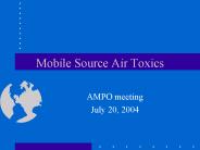 Mobile Source Air Toxics