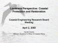 Louisiana Perspective: Coastal Protection and Restoration   Coastal Engineering Research Board Meeting April 2, 2008 PowerPoint PPT Presentation