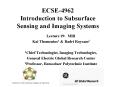 ECSE4962 Introduction to Subsurface Sensing and Imaging Systems PowerPoint PPT Presentation