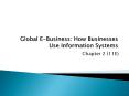 Global EBusiness: How Businesses Use Information Systems PowerPoint PPT Presentation