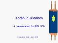 Torah in Judaism PowerPoint PPT Presentation