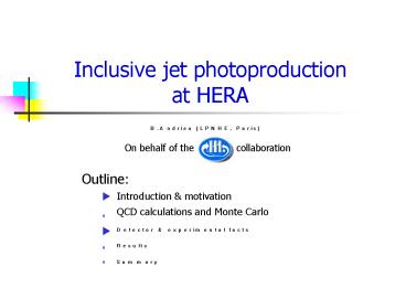 Inclusive jet photoproduction at HERA