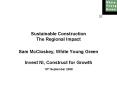 Sustainable Construction The Regional Impact PowerPoint PPT Presentation