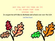 Leaf Man, Leaf Man Where Are You