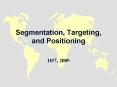 Segmentation, Targeting, and Positioning PowerPoint PPT Presentation