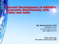 Recent Development of ASEAN's Economic Relationship with China and India PowerPoint PPT Presentation