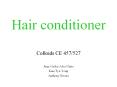 Hair conditioner PowerPoint PPT Presentation