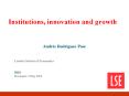 Institutions, innovation and growth PowerPoint PPT Presentation