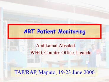 ART Patient Monitoring