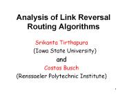 Analysis of Link Reversal Routing Algorithms
