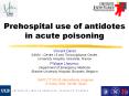 Prehospital%20use%20of%20antidotes%20in%20acute%20poisoning PowerPoint PPT Presentation