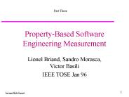 Property-Based Software Engineering Measurement