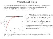 Optimal Length of a fin