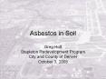 Asbestos in Soil PowerPoint PPT Presentation
