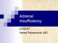 Adrenal Insufficiency PowerPoint PPT Presentation