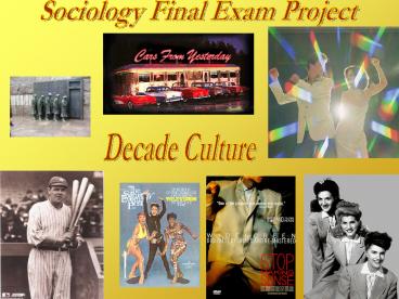 Sociology Final Exam Project