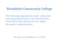 Brookdale Community College PowerPoint PPT Presentation