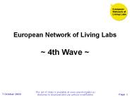 European Network of Living Labs
