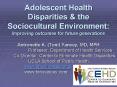 Adolescent Health Disparities PowerPoint PPT Presentation