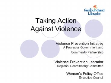 Taking Action Against Violence
