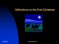 Reflections on the First Christmas PowerPoint PPT Presentation