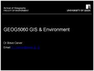 GEOG5060 GIS