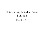 Introduction to Radial Basis Function