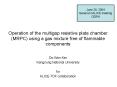 Operation of the multigap resistive plate chamber MRPC using a gas mixture free of flammable compone PowerPoint PPT Presentation