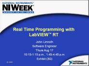Real Time Programming with LabVIEW
