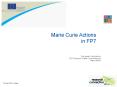 Marie Curie Actions in FP7 PowerPoint PPT Presentation