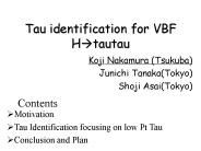 Tau identification for VBF H?tautau