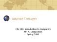 Internet%20Concepts PowerPoint PPT Presentation