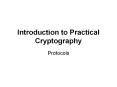Introduction to Practical Cryptography PowerPoint PPT Presentation