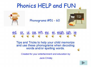 Phonics HELP and FUN