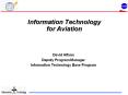Information Technology for Aviation PowerPoint PPT Presentation