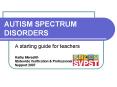 AUTISM SPECTRUM DISORDERS PowerPoint PPT Presentation