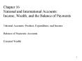 Chapter 16 National and International Accounts: Income, Wealth, and the Balance of Payments PowerPoint PPT Presentation