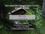 Spin%20dependent%20fragmentation%20function%20analysis%20at%20Belle