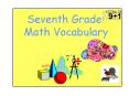 Seventh Grade PowerPoint PPT Presentation