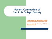 Parent Connection of San Luis Obispo County