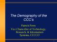 The Demography of the CCCs PowerPoint PPT Presentation
