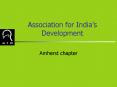 Association for Indias Development PowerPoint PPT Presentation