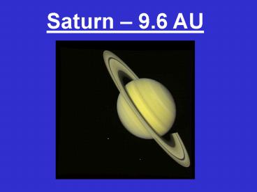Saturn 9'6 AU