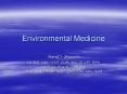 Environmental Medicine PowerPoint PPT Presentation