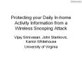 Protecting your Daily In-home Activity Information from a Wireless Snooping Attack PowerPoint PPT Presentation
