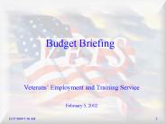 Budget Briefing